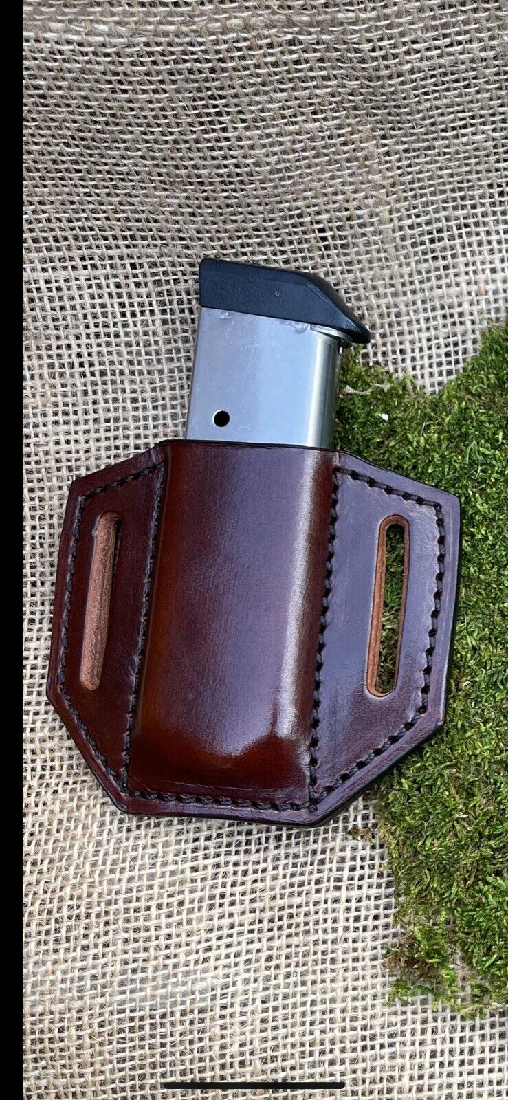 1911 Leather Magazine Pouch .45 ACP Semi Automatic Single