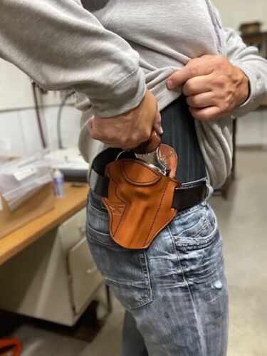 4" Ruger GP 100 .357 Leather Pancake holster