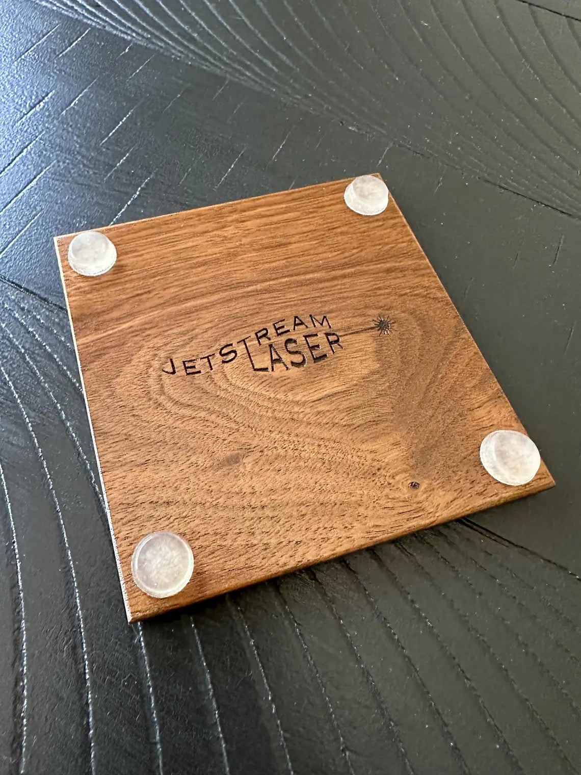 Patriotic American Flag Walnut Coasters- Set of 4