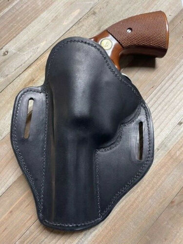 Colt Python Holster with Python Snake Skin Inlay