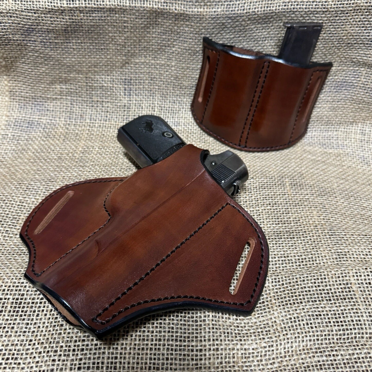 Pocket Hammerless COLT 1903 1908 Leather Holster Mag Pouch (READ LEAD TIME)