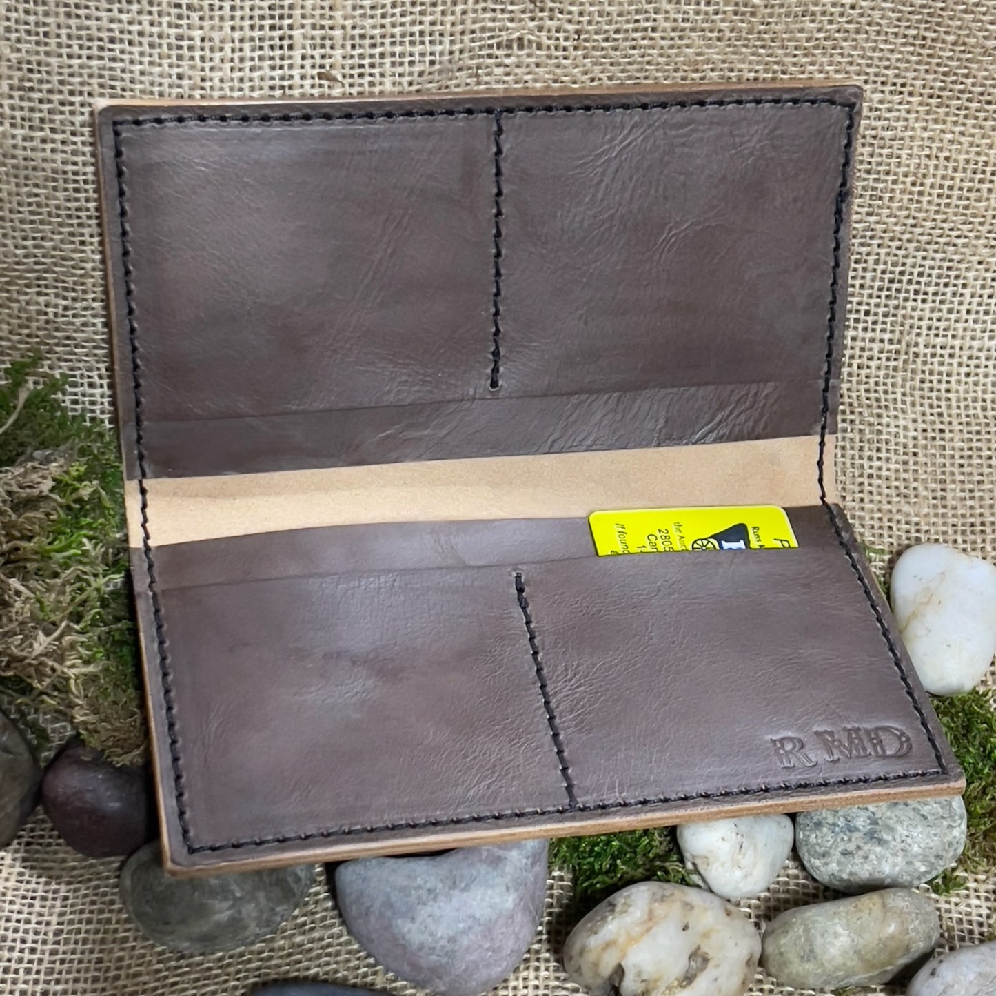 Steel Hide Leather Long Wallet