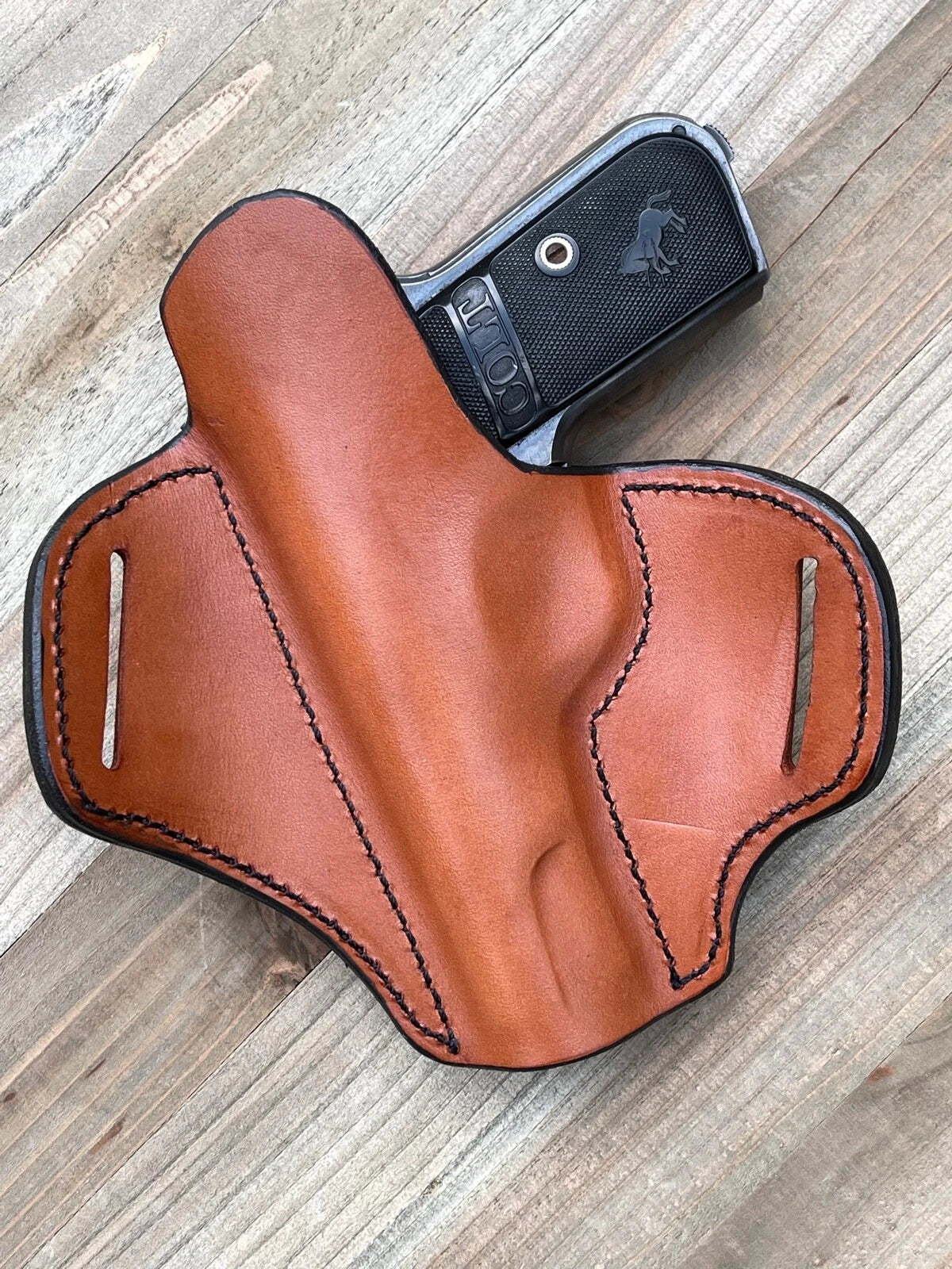 COLT 1903 1908 Pocket Pistol Belt Slot Leather(READ LEAD TIME)