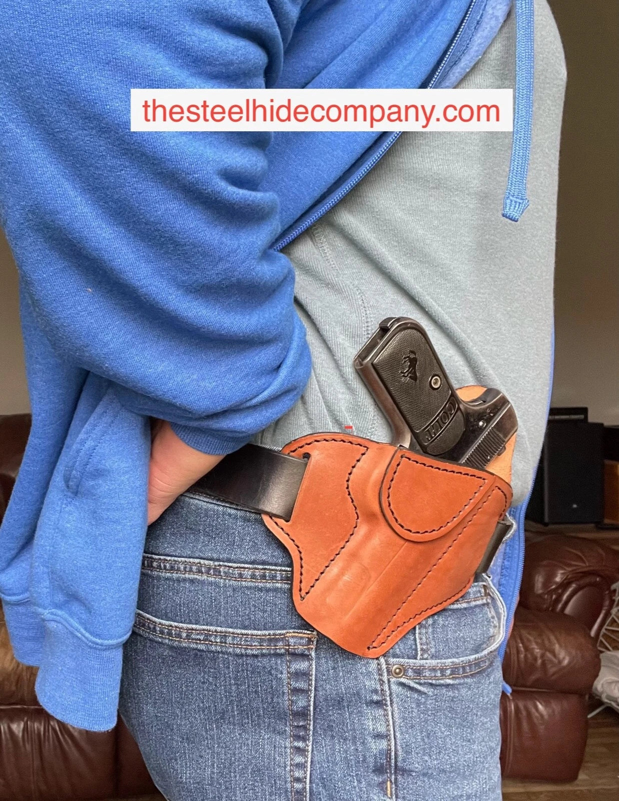 COLT 1903 1908 Pocket Pistol Belt Slot Leather(READ LEAD TIME)